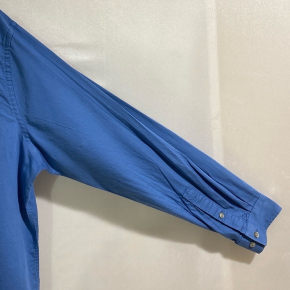 Michael Kors Men's Extra Large Blue Slim Fit Button Down Long Sleeve Dress Shirt - Picture 8 of 12